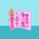 diy paper doll dress up android application logo